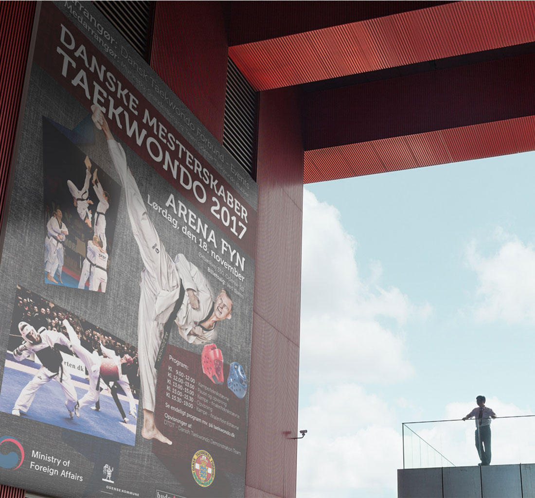 Hjemmeside design for teakwondo klub